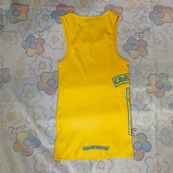 Chrome Hearts Yellow Lettering Sleeveless Tank Top - Picture 5 of 8